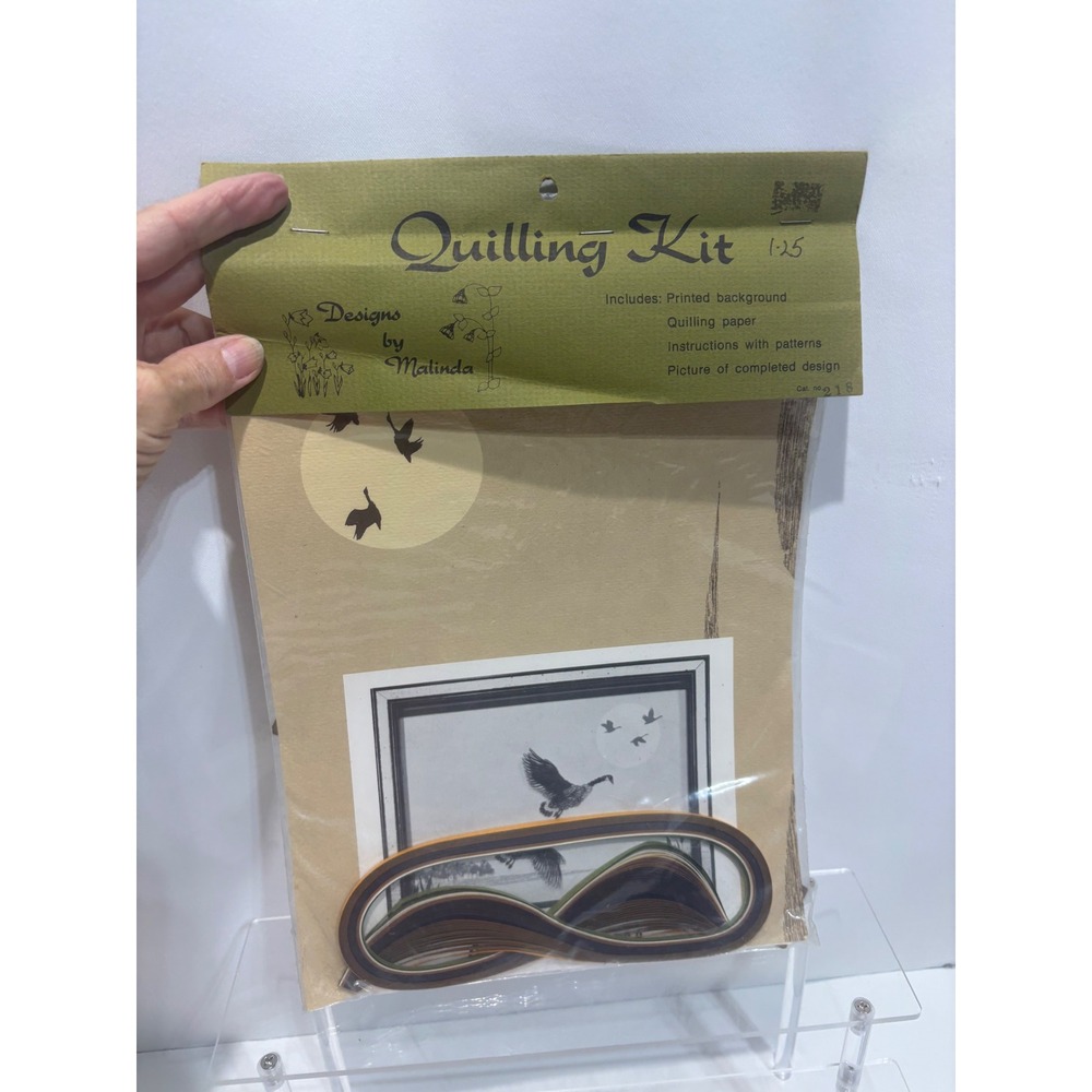 Vintage Designs by Malinda Quilling Kit Tan Canadian Geese Lake City Craft Co
